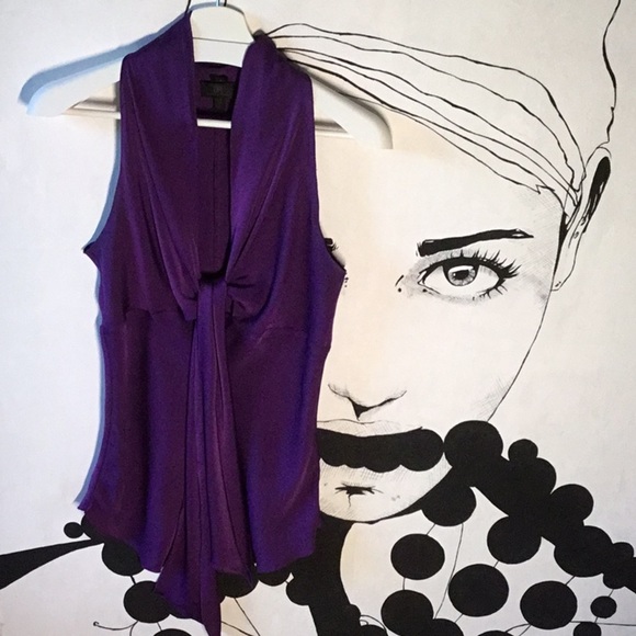 BANANAREPUBLIC Monogram Silk Blouse - Picture 1 of 6